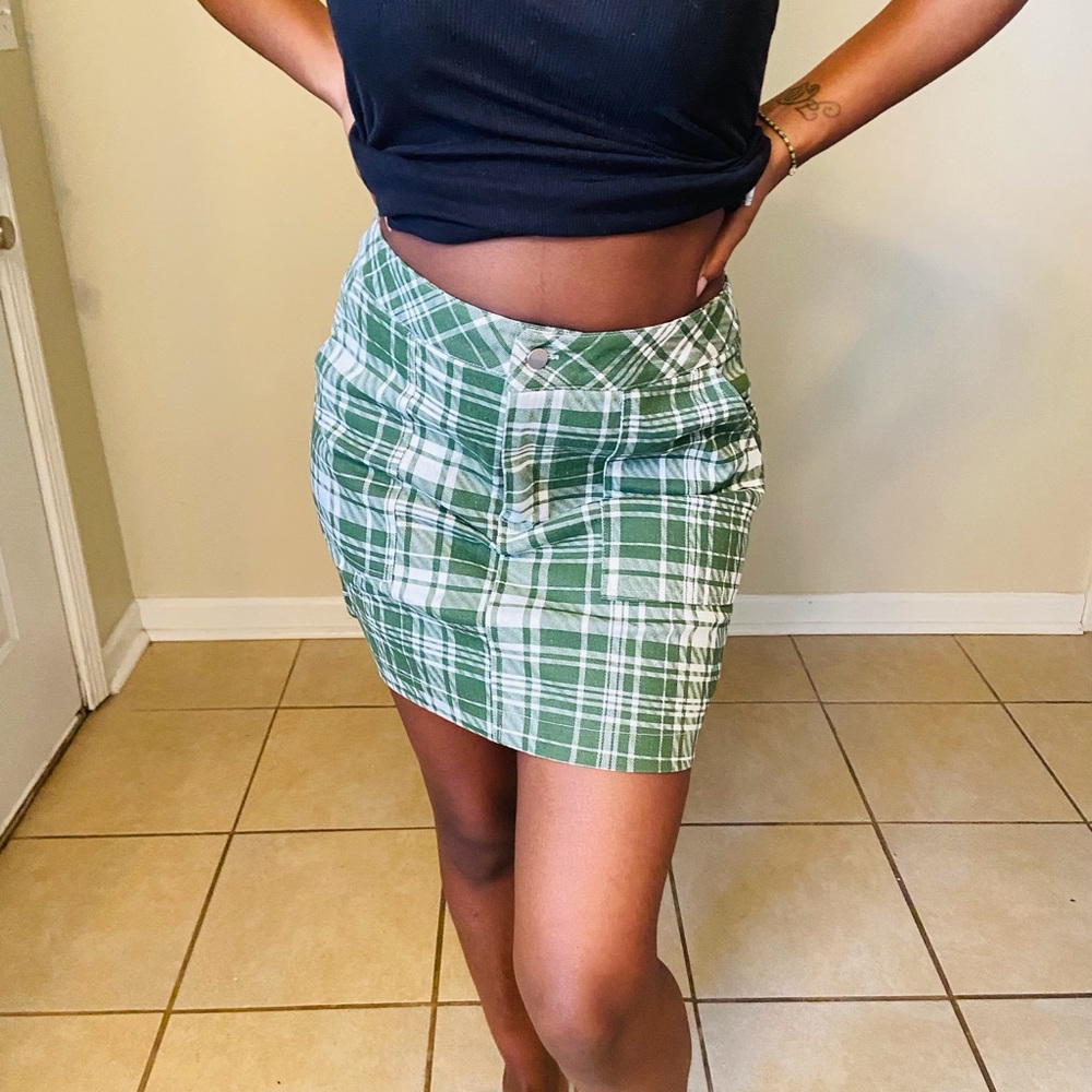 Plaid Mini Skirt
